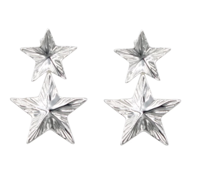 ARETES ESTRELLA PLATEADO